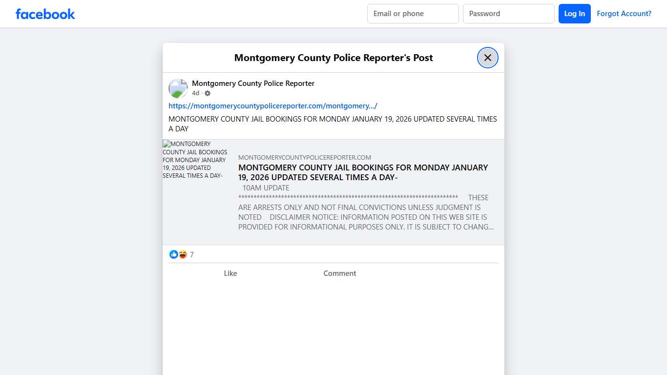 https://montgomerycount... - Montgomery County Police Reporter Facebook